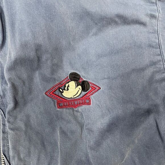 Mickey INC Womens Blue Embroidered Long Sleeve Denim Canvas Jacket Size Small - Picture 5 of 14